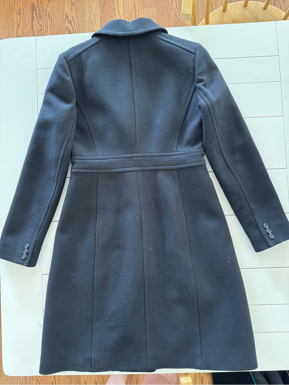 JCrew Black Women's Italian Double Cloth Wool Coat - Picture 5 of 11